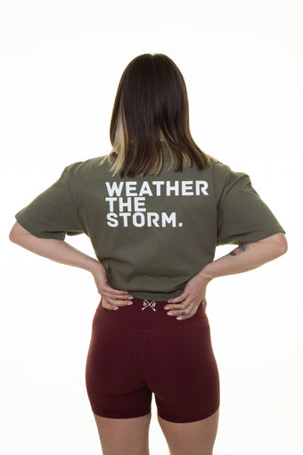 Olive Weather The Storm Oversized T-Shirt