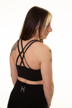 Load image into Gallery viewer, Black Be Defiant Sports Bra

