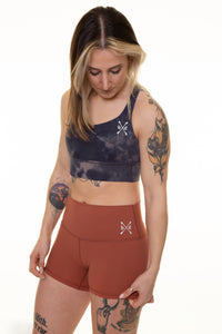 Navy/Copper Marble Be Defiant Sports Bra