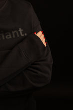 Load image into Gallery viewer, Oversized Black on Black Sweatshirt
