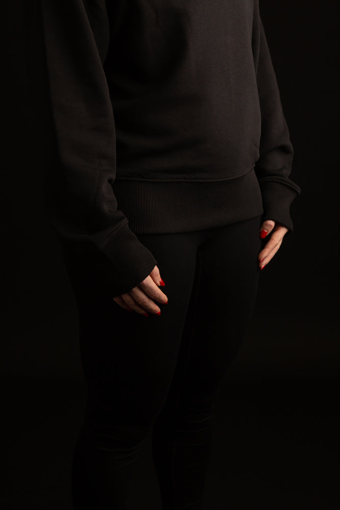 Oversized Black on Black Sweatshirt