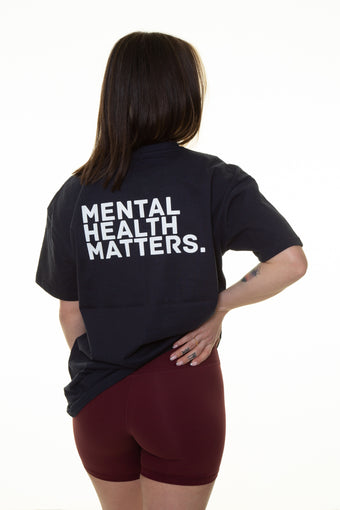 Navy Mental Health Matters Oversized T-Shirt