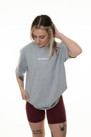 Grey Hard Workers Club Oversized T-Shirt