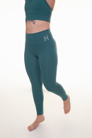 Deep Green Be Defiant Premium Leggings