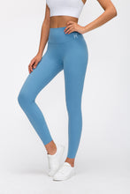 Load image into Gallery viewer, Light Blue Be Defiant Premium Leggings
